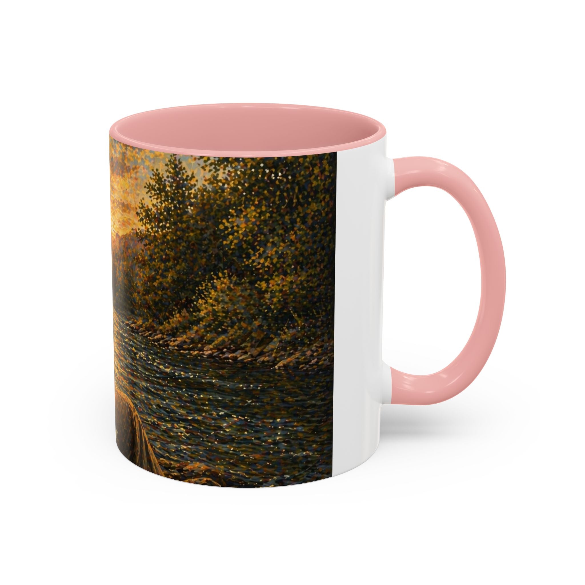 Rustic Fly Fisherman Coffee Mug – 'Trout Whisperer' Scenic Accent Mug (11/15oz)