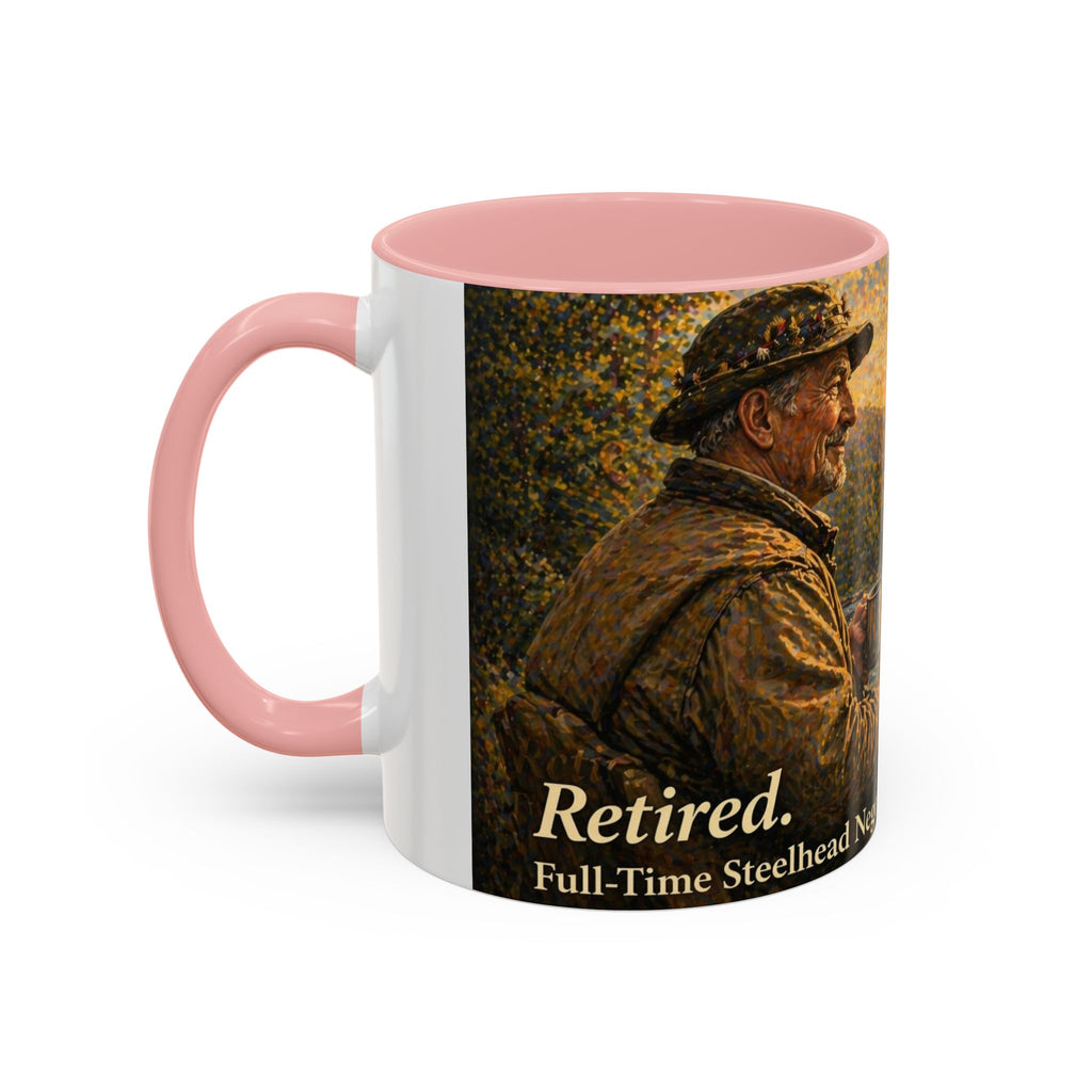 Rustic Fly Fisherman Coffee Mug – 'Trout Whisperer' Scenic Accent Mug (11/15oz)