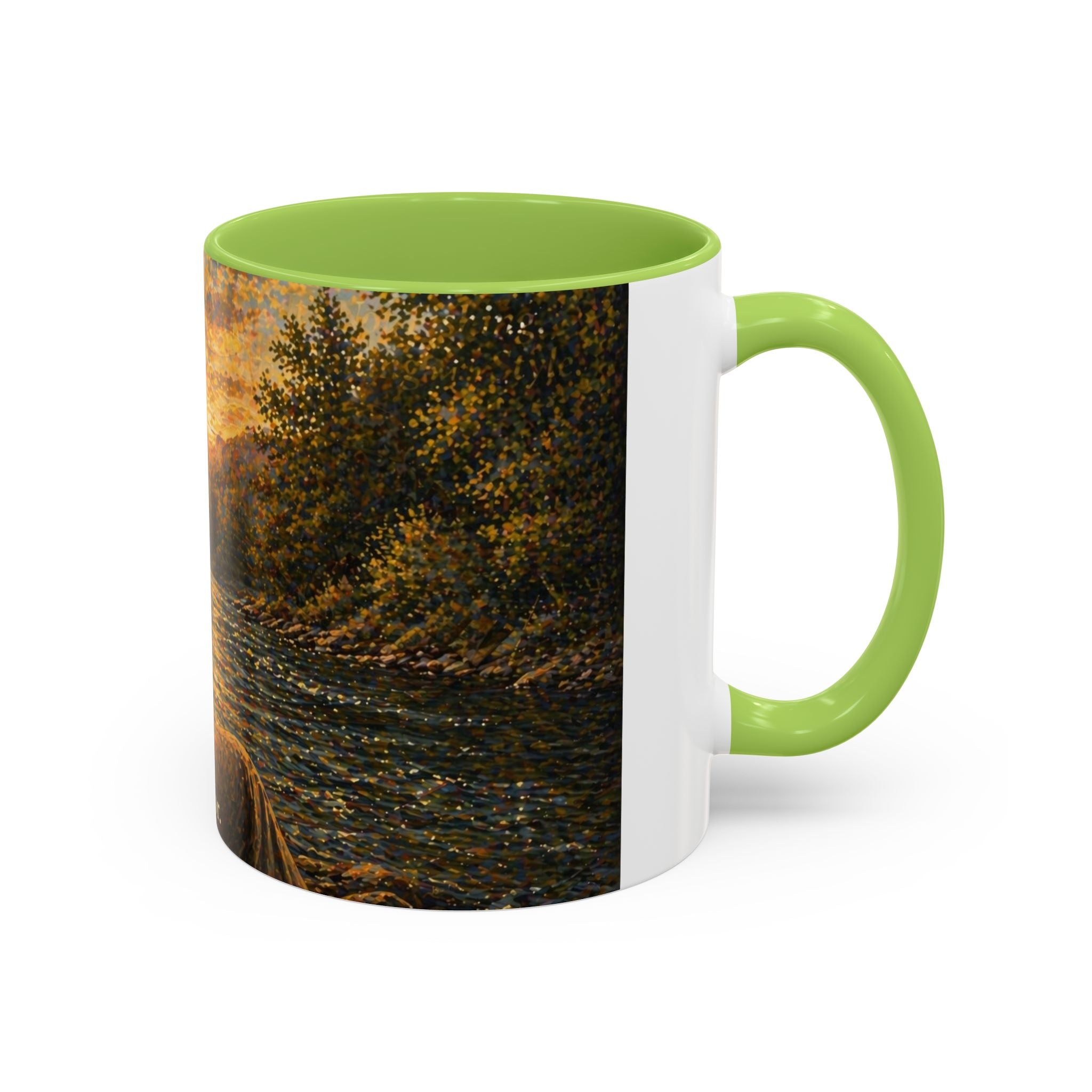 Rustic Fly Fisherman Coffee Mug – 'Trout Whisperer' Scenic Accent Mug (11/15oz)