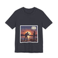 Fishing Sunset T‑Shirt — "Just One More Cast, I’ll Stop" Funny Angler Tee